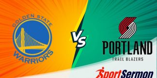 Golden State Warriors vs Portland Trail Blazers, NBA  