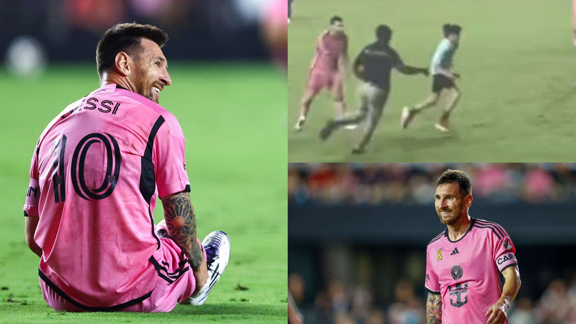📽️ | Messi helps young fan evade security after quick selfie  