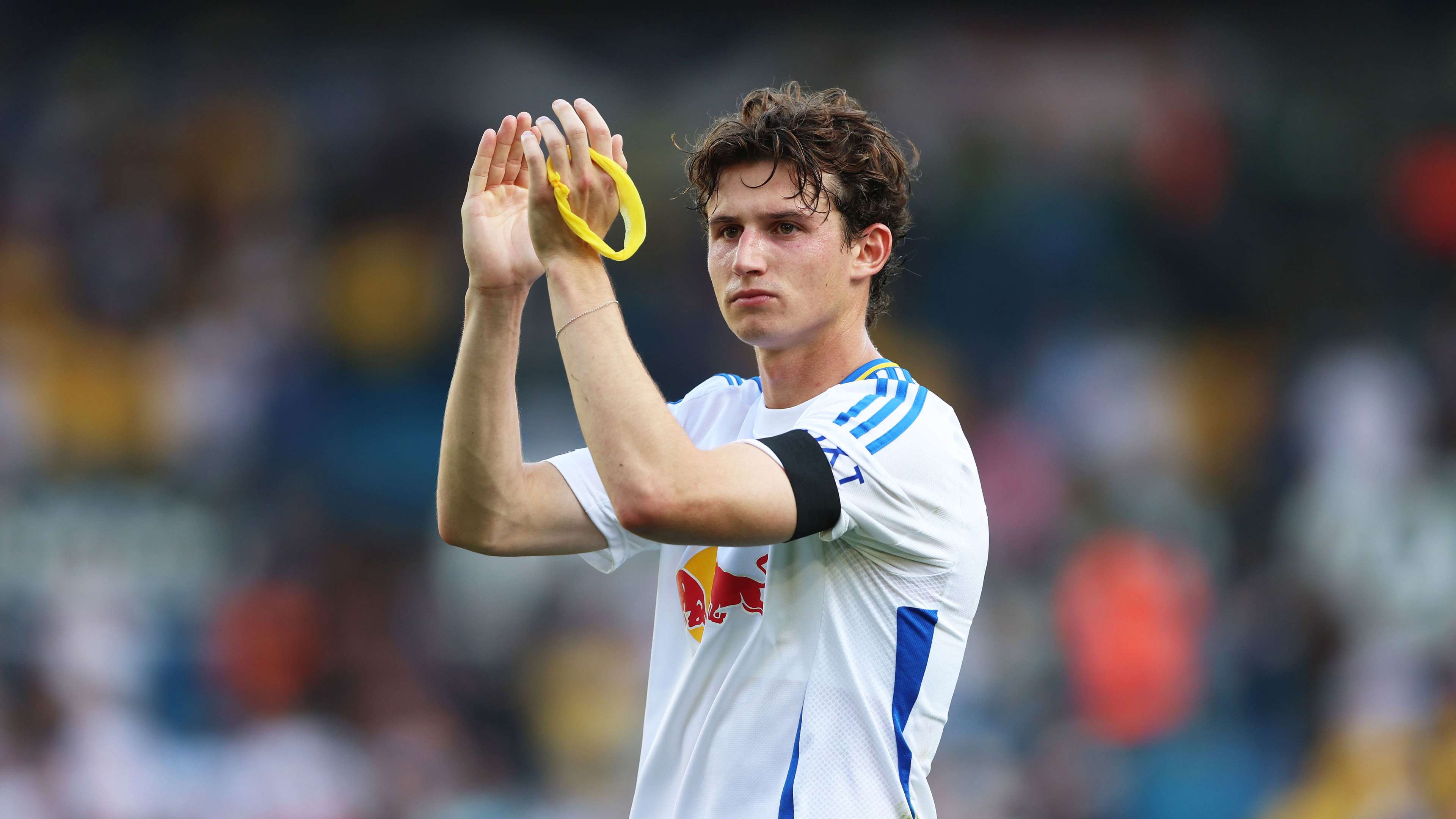 Leeds' Aaronson applauded by fans after huge win over Hull  