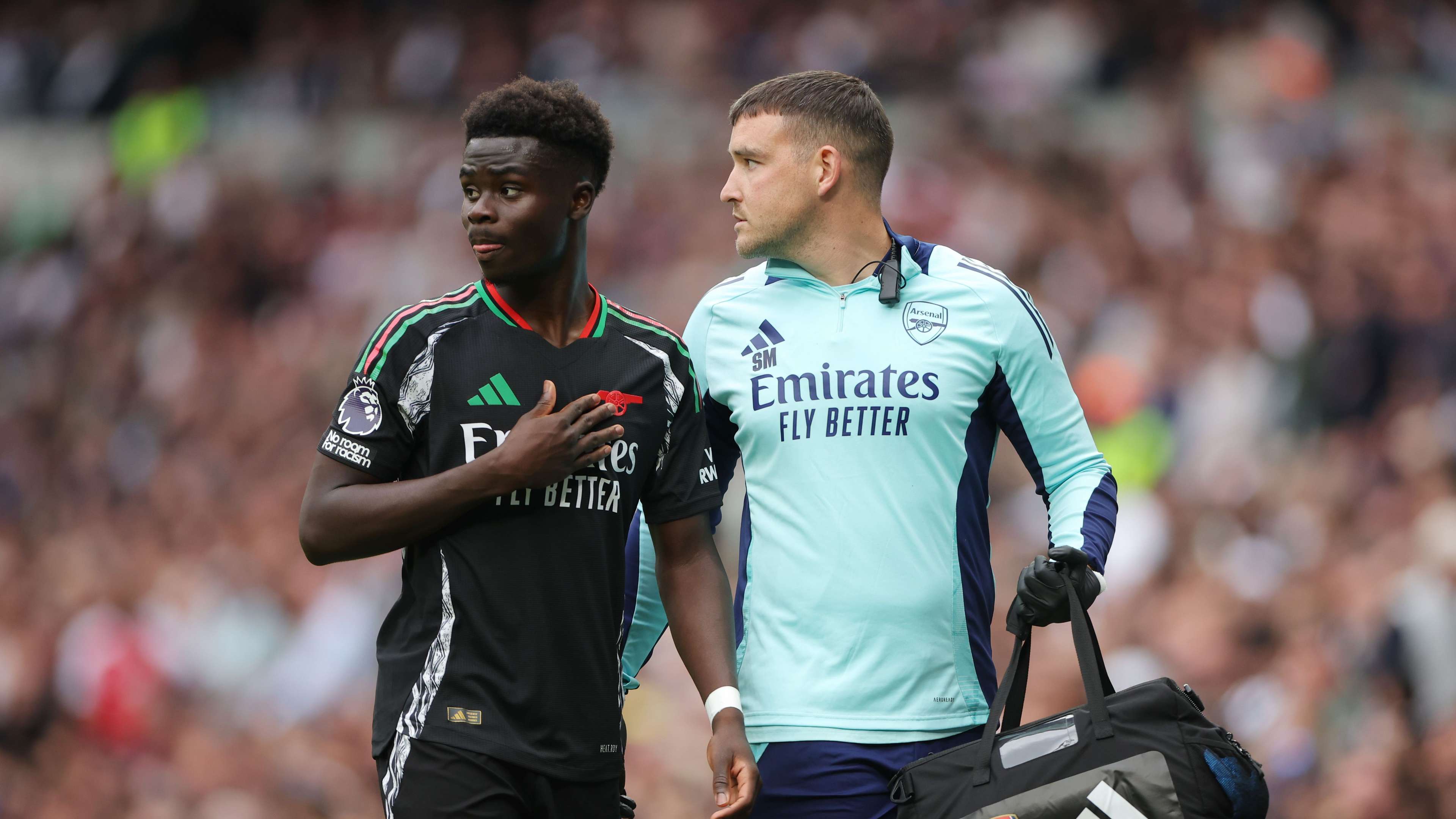 Huge Saka concern for Arsenal with Arteta in dark over injury  