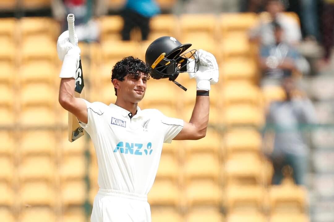 Rachin Ravindra Smacks Brilliant Ton Against India at Bengaluru  