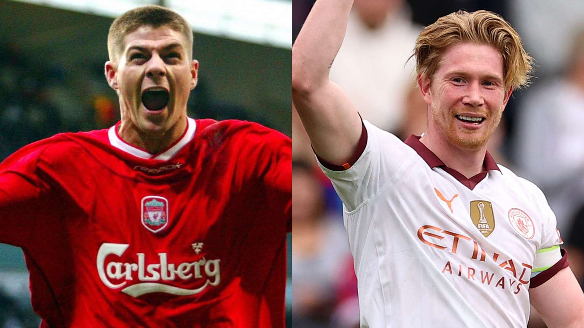 Rooney believes De Bruyne is 'ahead of' Gerrard  