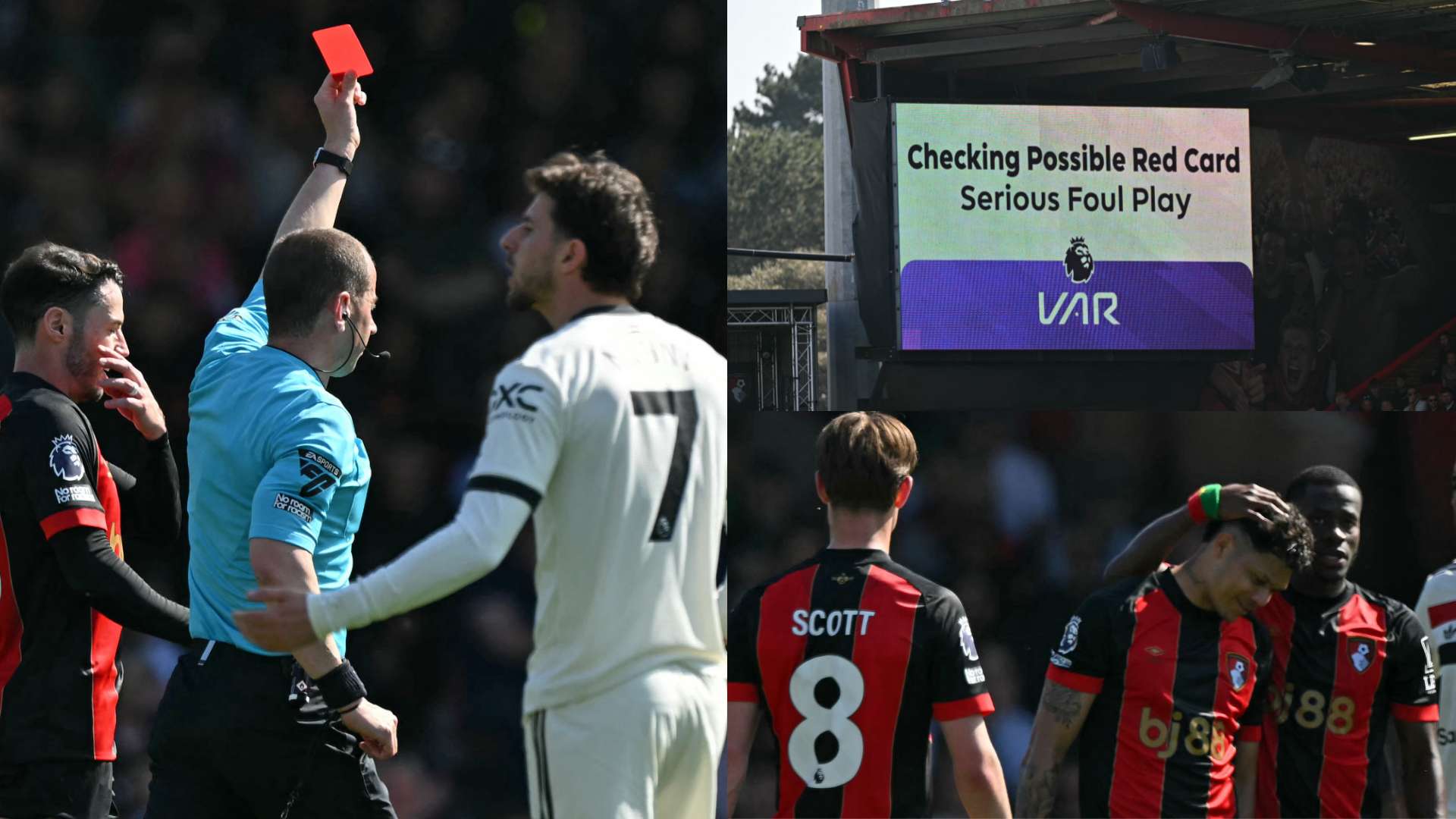 'Corrupt league!' - Fans hit out as Evanilson's red vs Man Utd rescinded  