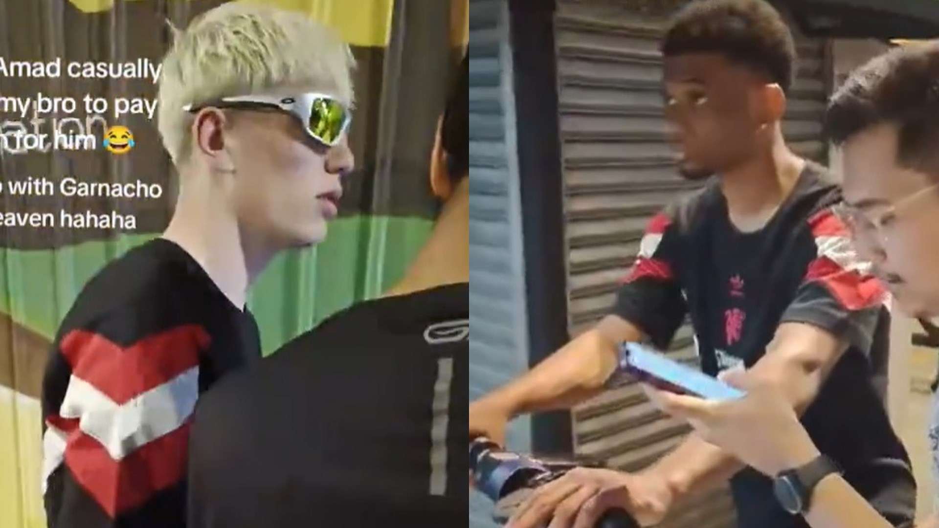 📽️ | Amad & Garnacho ask locals to pay for electric scooter  
