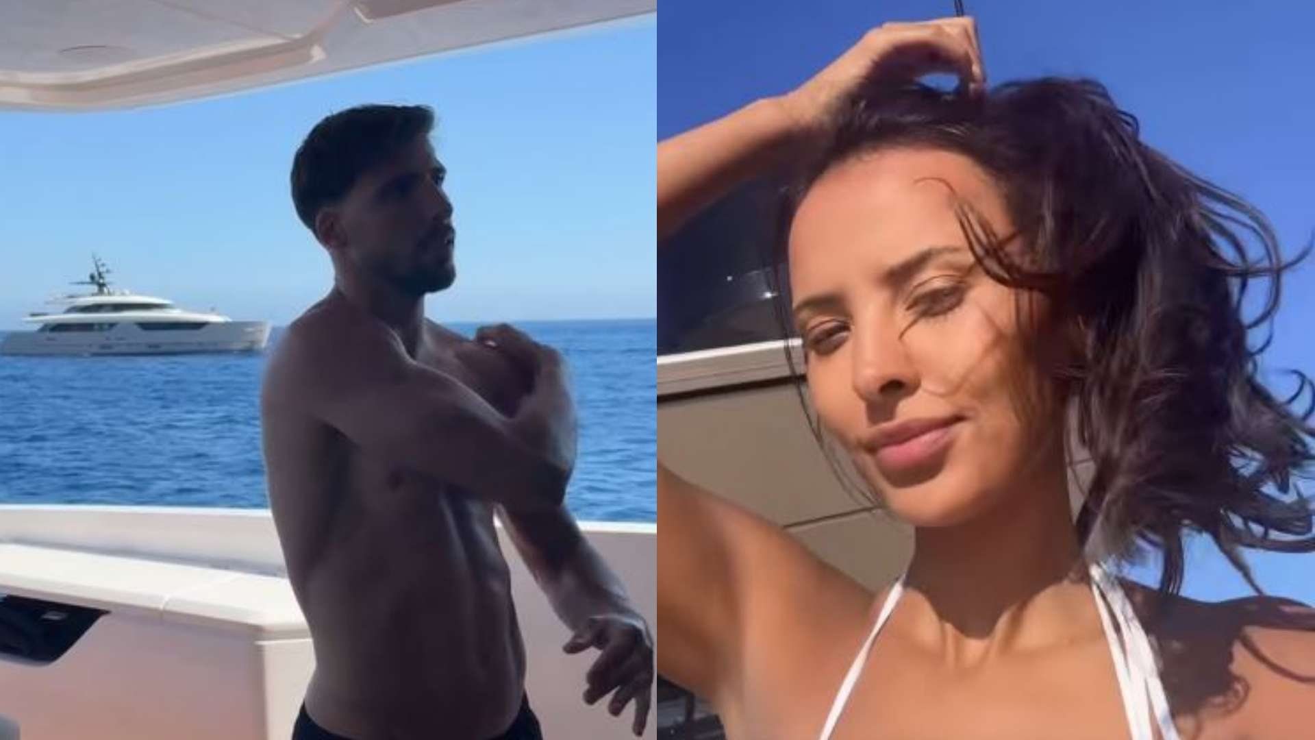 Jama shares post with Dias as couple enjoy sunny yacht trip  
