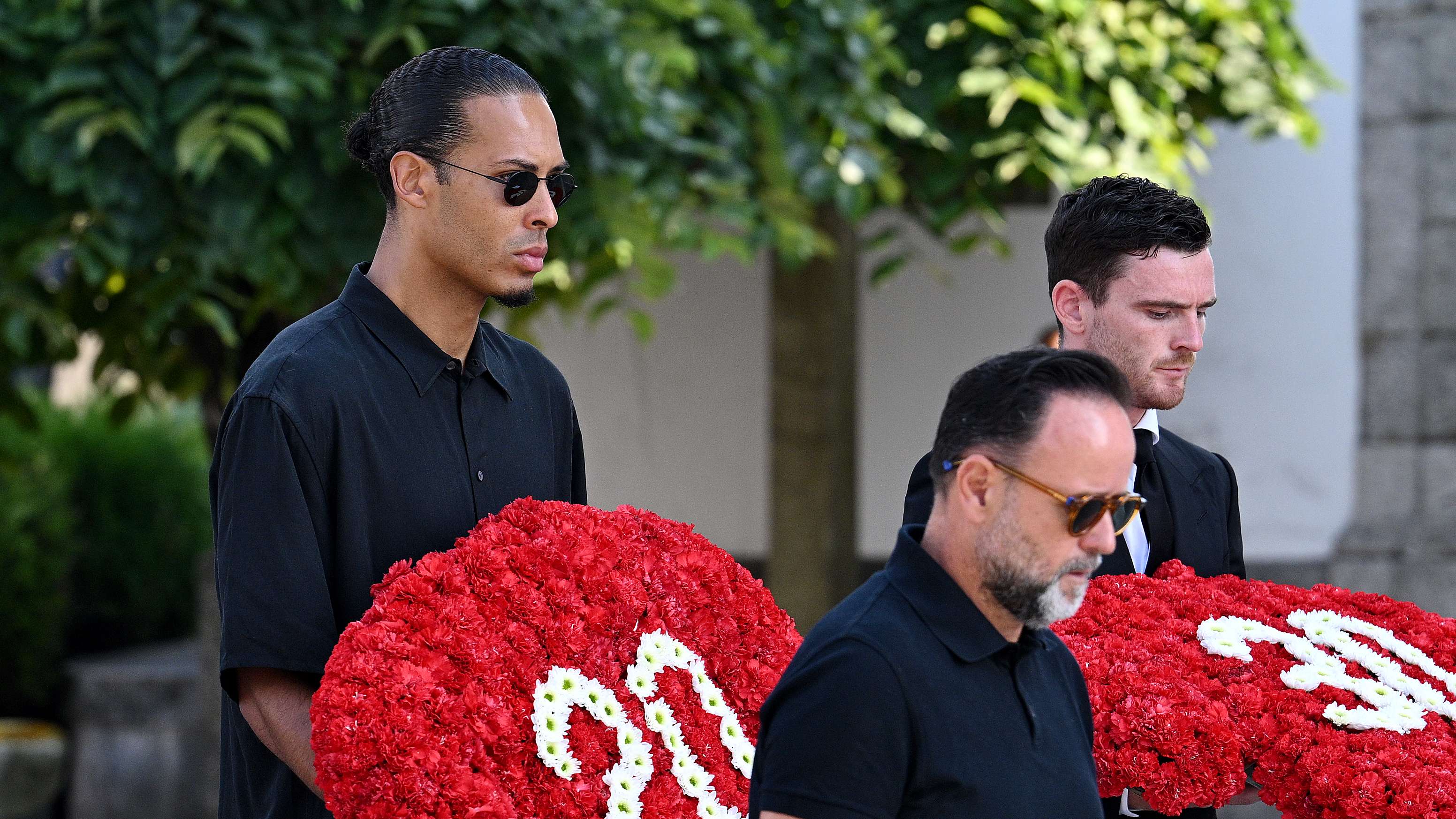 Liverpool squad attend Jota's funeral as hundreds of mourners gather  
