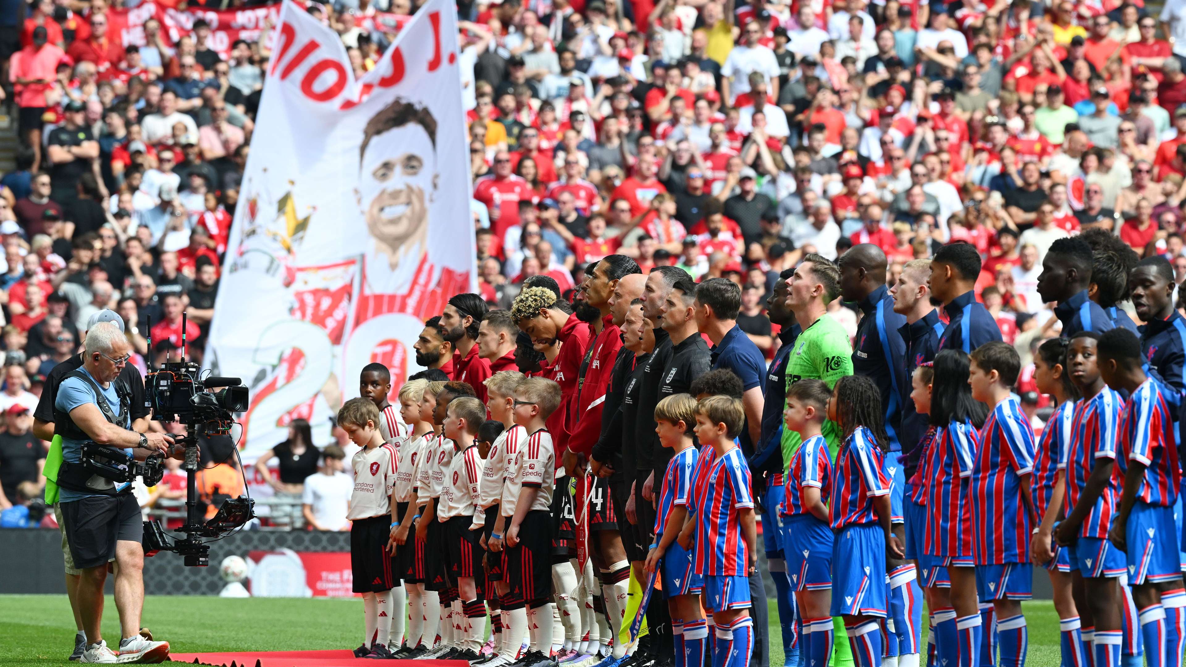 Why Crystal Palace fans booed minute's silence for Jota at Wembley  