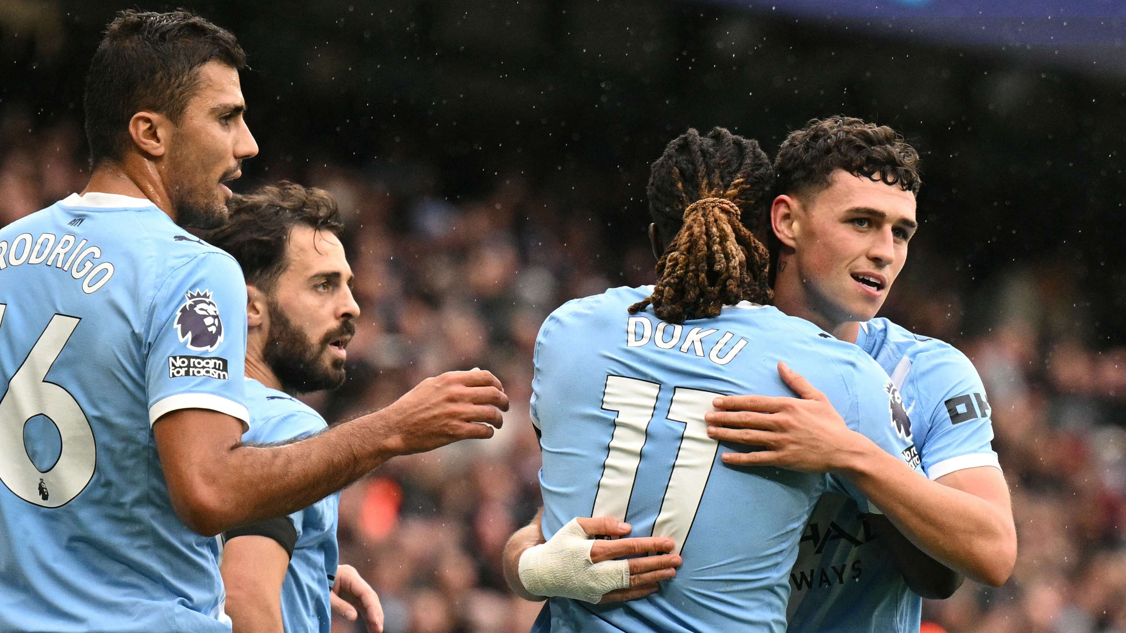 Man City star gets baptised after Man Utd win  