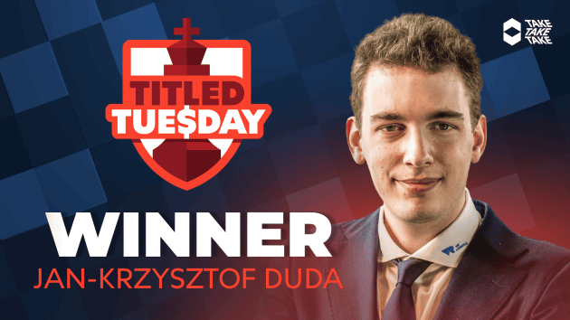 Duda Abides Late Loss, Recovers To Win Titled Tuesday  