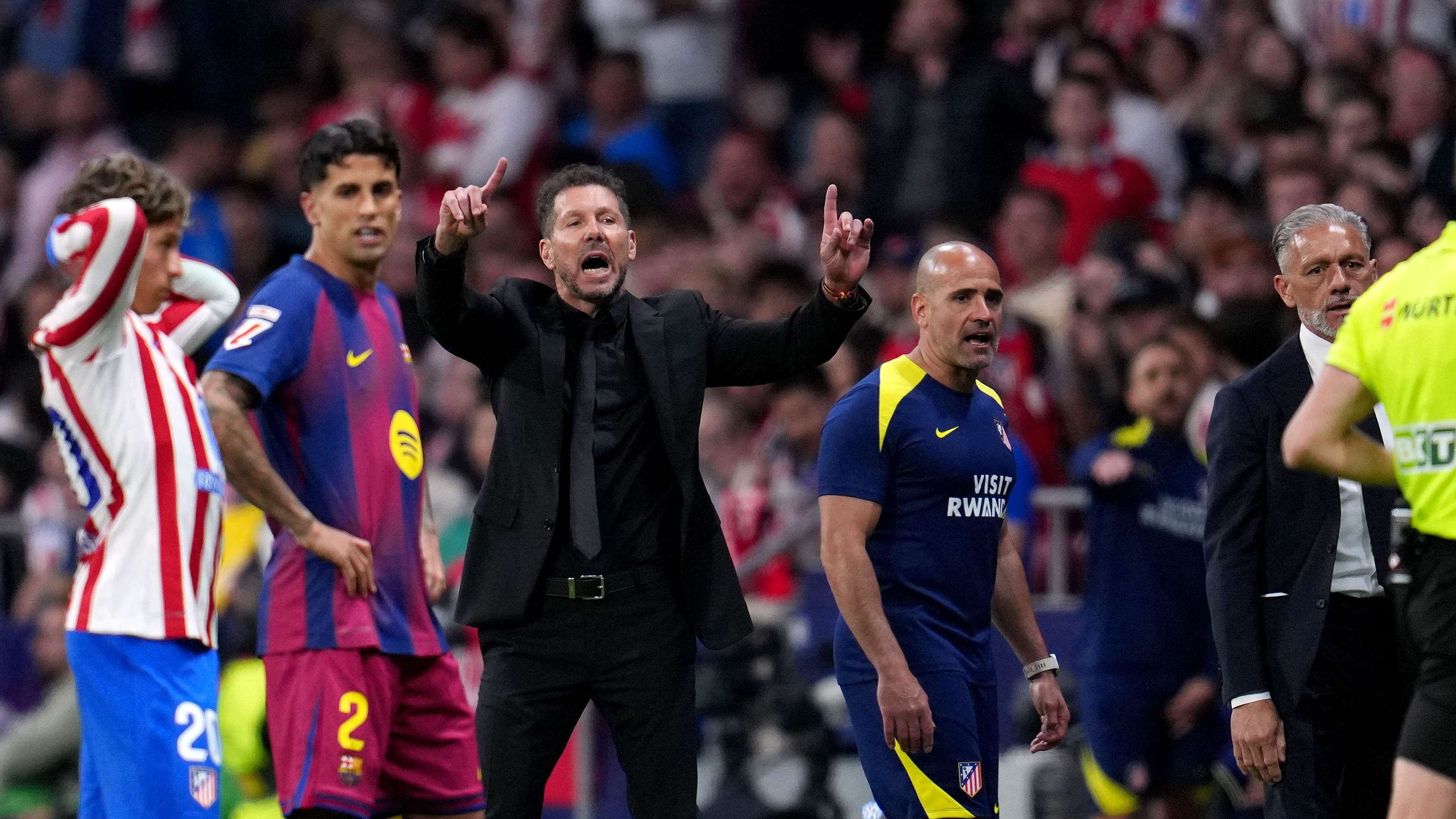 “Three words!” roared Simeone, urging his Atlético Madrid charges on  