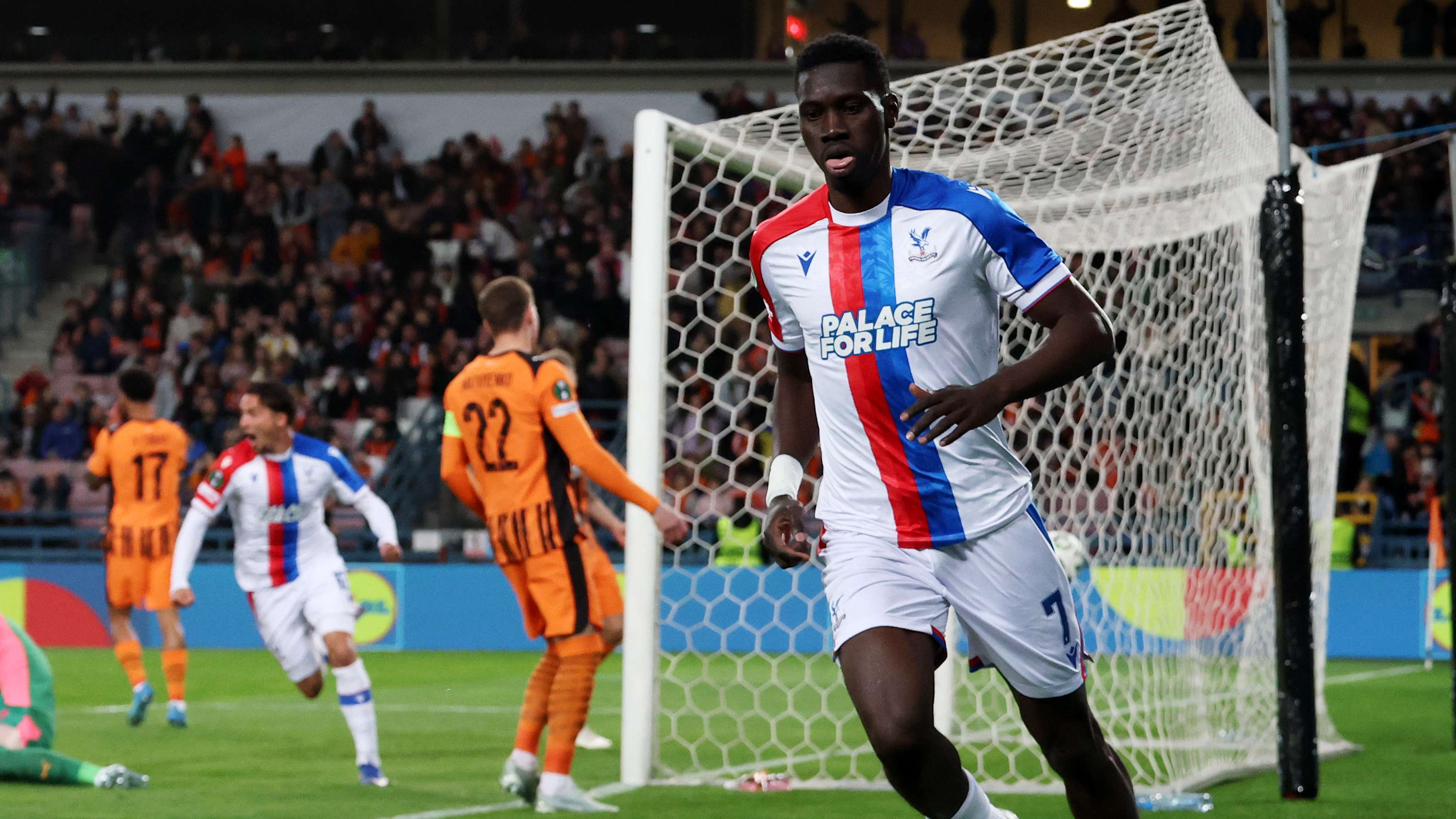 Sarr scores fastest Conference League goal EVER as Palace stun Shakhtar  