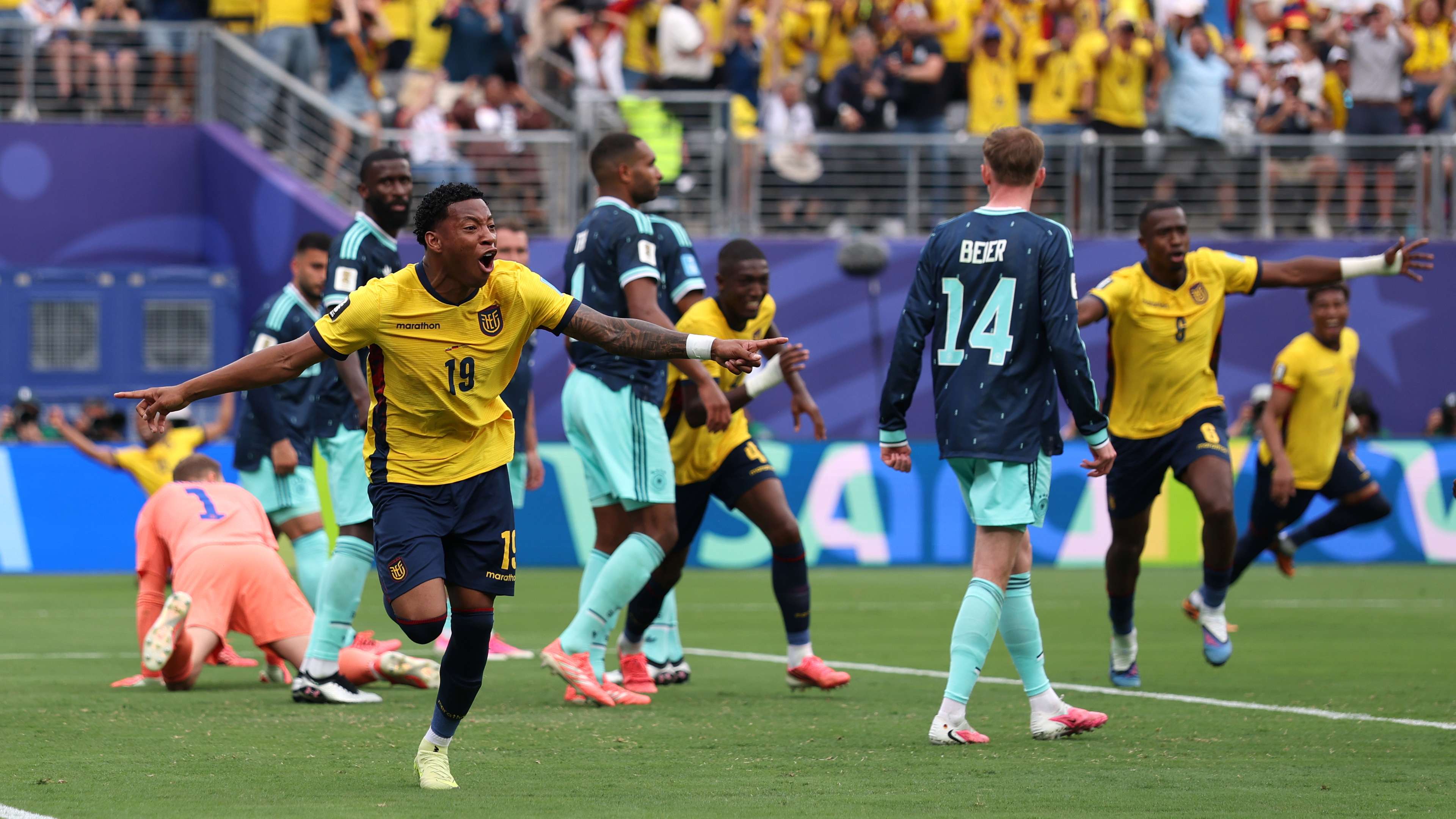 Ecuador shock Germany to book World Cup knockout spot  